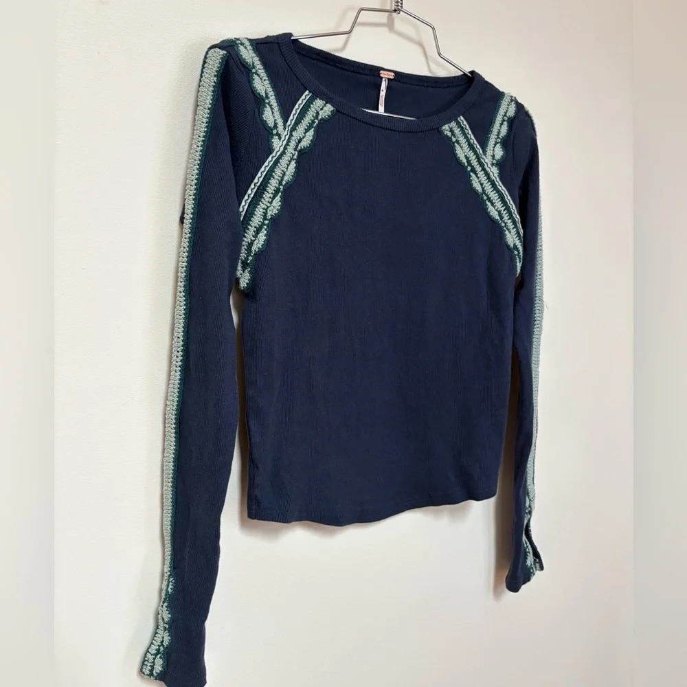 NWOT Free People Lost Love Long-Sleeve Top Size XS